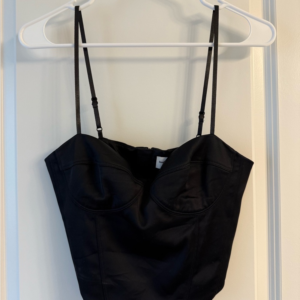 Black Bustier Top